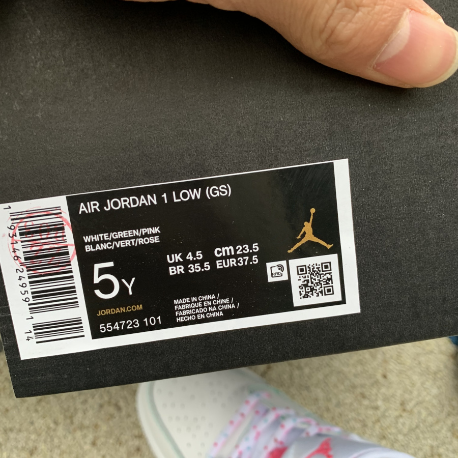 Nike Air Jordan   Low Gs Aurora Green 554723 101 20 - kickbulk.co